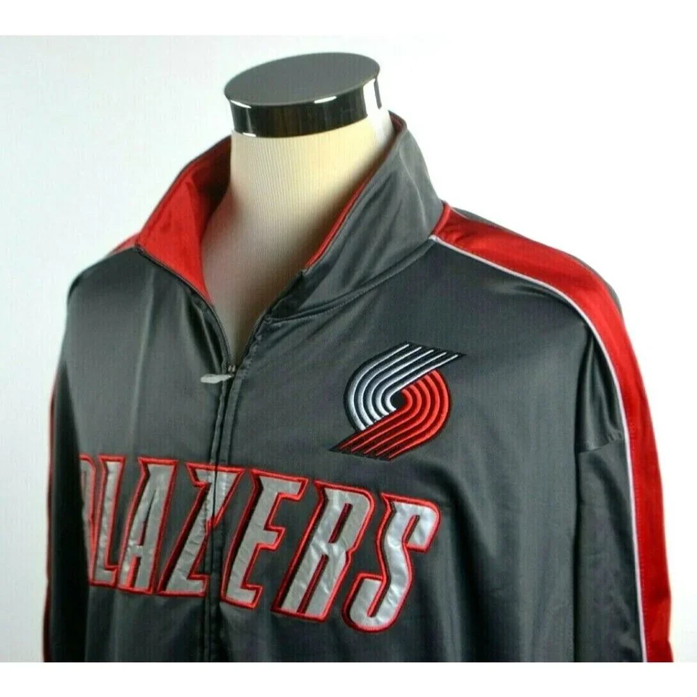 PORTLAND TRAIL BLAZERS Men's Majestic Soft Shell Track Jacket‎ SIZE 3XL NWT - Picture 3 of 7
